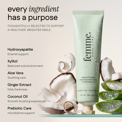 Ingredients in Femme Hydroxyapatite Toothpaste